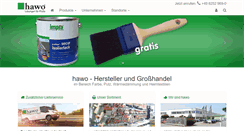 Desktop Screenshot of hawo-farben.de