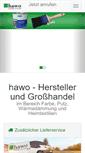 Mobile Screenshot of hawo-farben.de