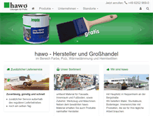 Tablet Screenshot of hawo-farben.de